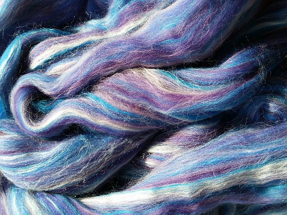 Merino Multicolor mit Seide Caroline