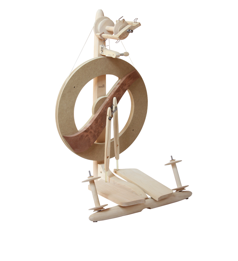 Kromski_Fantasia-Spinning-Wheel-Unfinished Kromski Fantasia naturbelassen