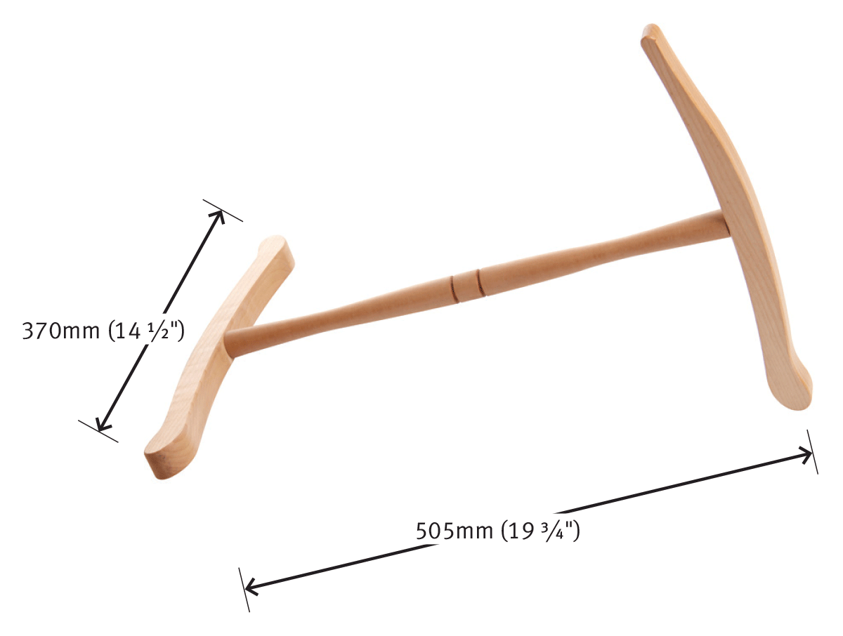 Ashford Jumbo Niddy Noddy mit Maßen