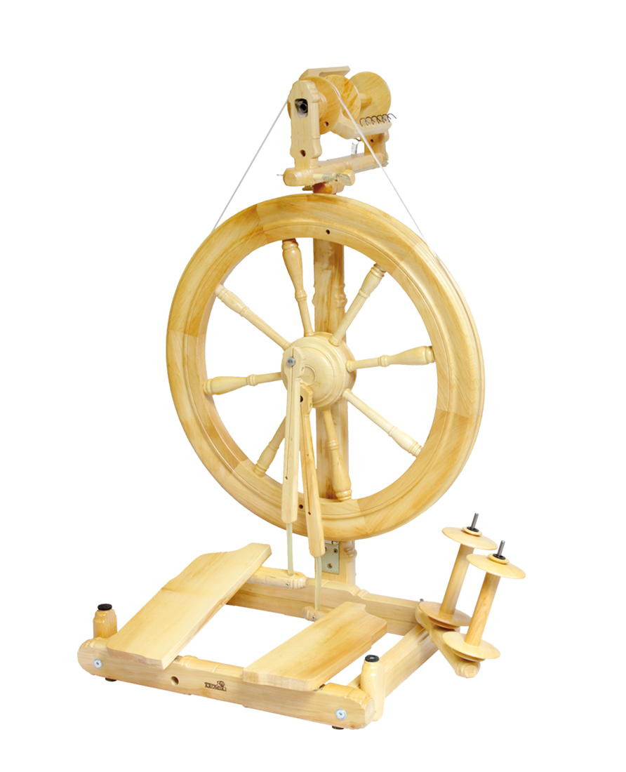 Kromski_Sonata-Spinning-Wheel-Finished Sonata klar lackiert